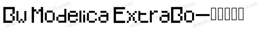 Bw Modelica ExtraBo字体转换